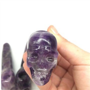 Natürliche Amethyst-Schädel-Kristall-Rauchpfeife