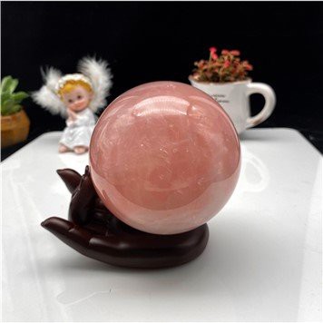 Természetes Crystal Rose Kvarc Labda
