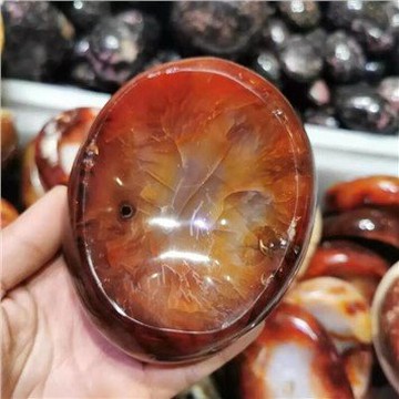Posacenere carneliano lucidante agata naturale