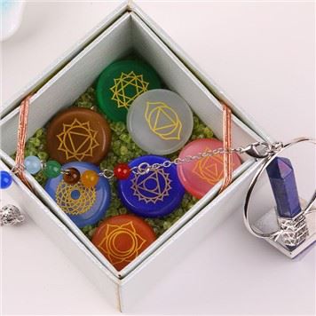 Prijenosni 7 Chakra Stones poklon paket