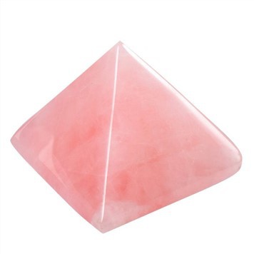Naturlig Rose Quartz Pyramid