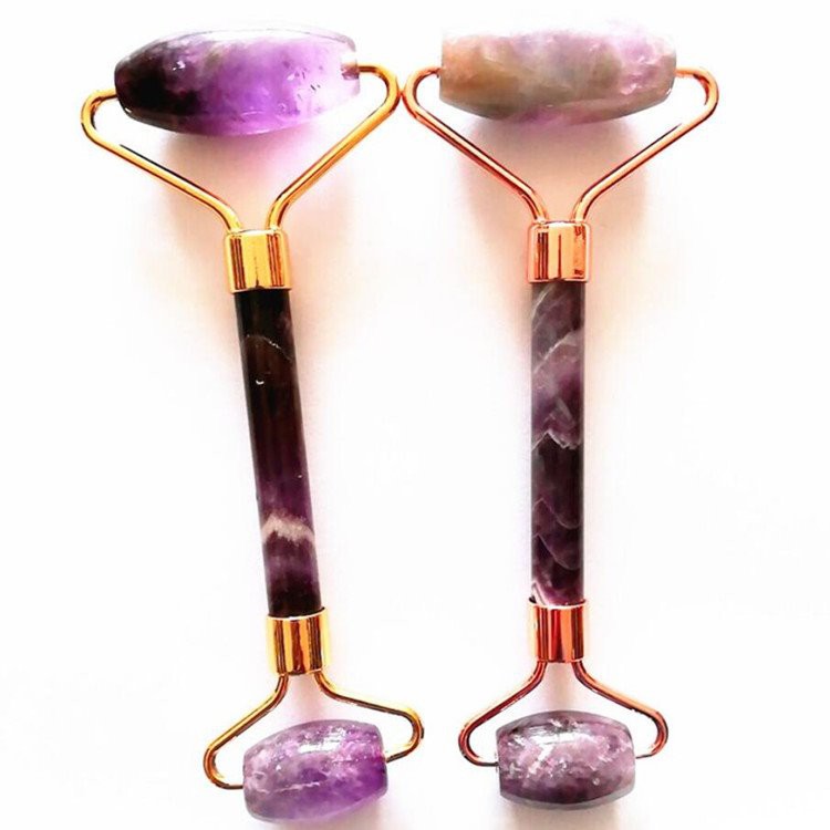 Natural Rose Quartz Massage Roller